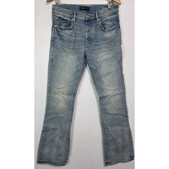 Purple Brand VINTAGE Style BOOT Indigo JEANS 32x33 Med Wash Denim Pants EUC